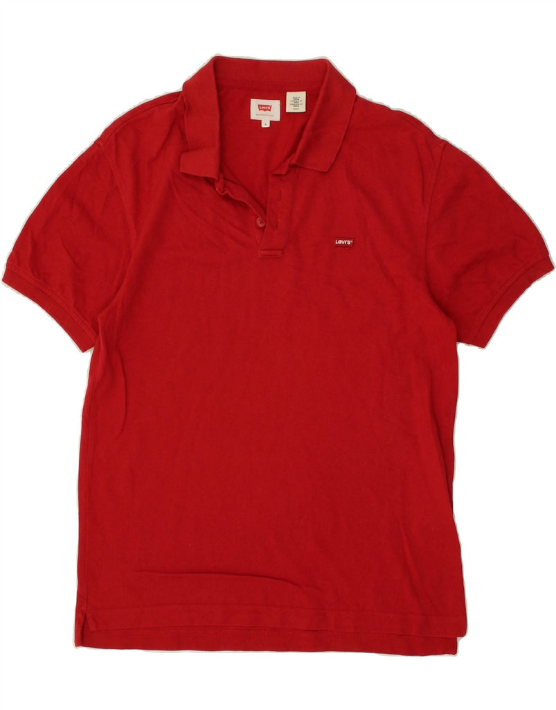 LEVI'S Mens Polo Shirt Small Red Cotton | Vintage Levi's | Thrift | Second-Hand Levi's | Used Clothing | Messina Hembry 