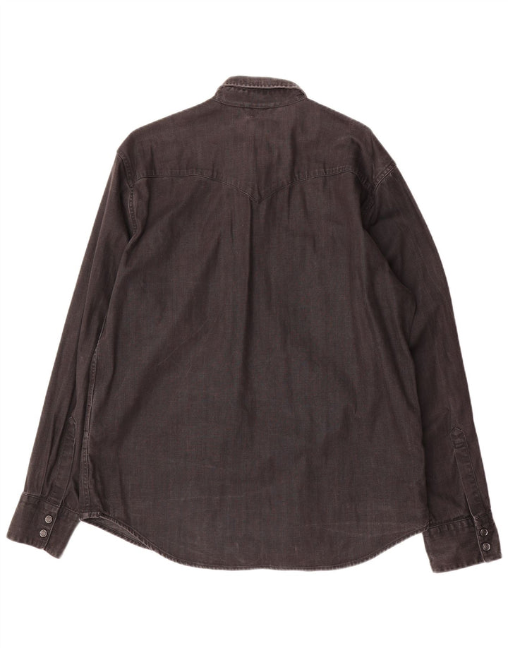 Levi's Mens Denim Shirt XL Black Cotton