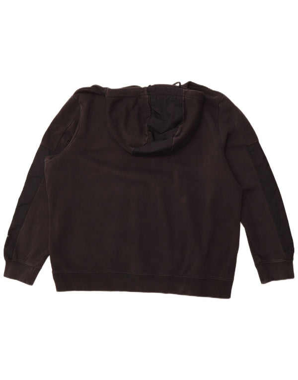 NIKE Mens Graphic Hoodie Jumper XL Black Cotton