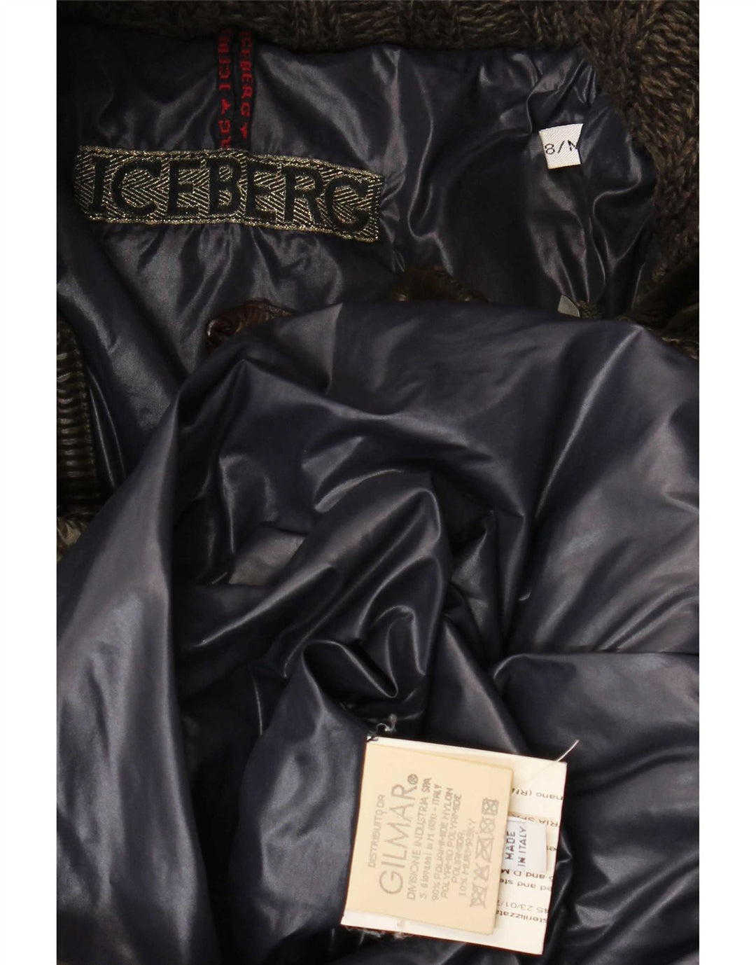 Iceberg Womens Hooded Padded Coat US 8 Medium Khaki Polyamide