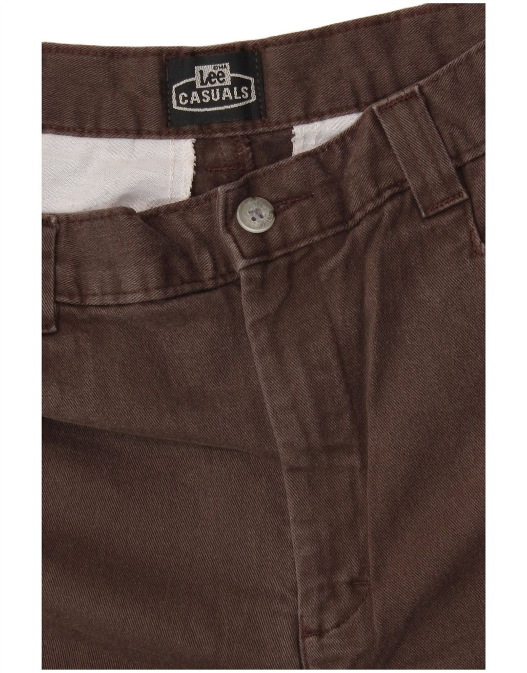 Lee Womens Tapered Casual Trousers W28 L29 Brown