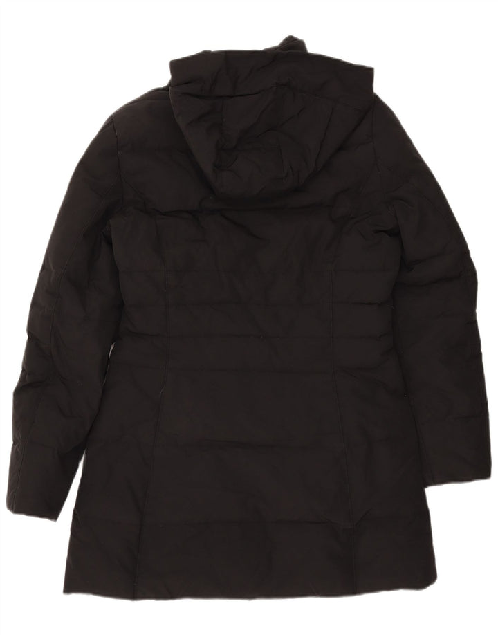 Woolrich Womens Hooded Padded Coat UK 10 Small Black