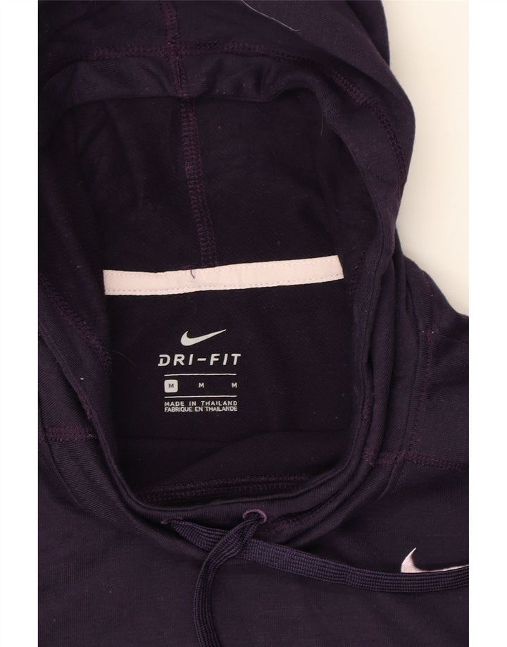 NIKE Womens Graphic Hoodie Jumper UK 14 Medium Purple Polyester Vintage Nike and Second-Hand Nike from Messina Hembry 