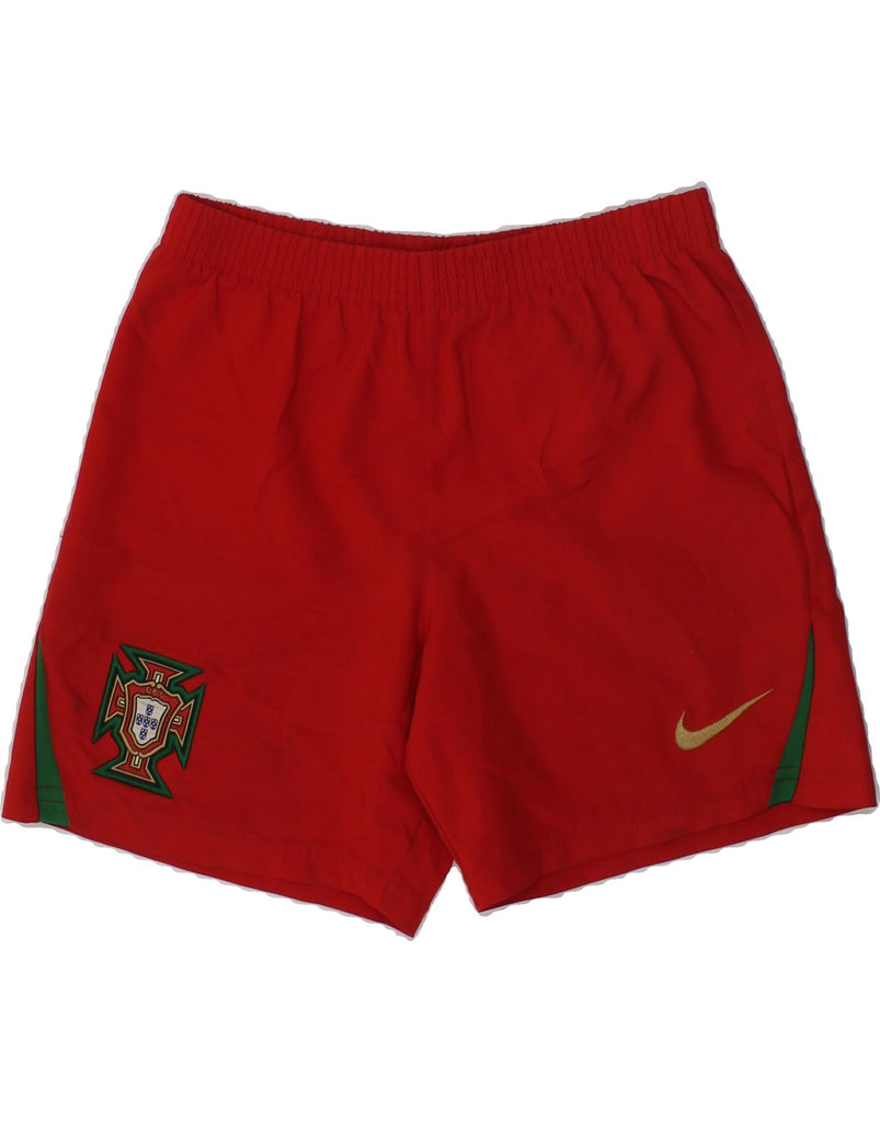 NIKE Boys Sport Shorts 5-6 Years Medium  Red Polyester | Vintage Nike | Thrift | Second-Hand Nike | Used Clothing | Messina Hembry 