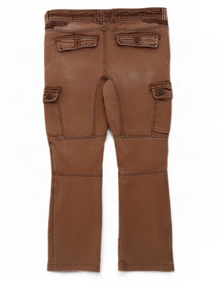 Carhartt Mens Crop Straight Cargo Trousers W36 L26 Brown