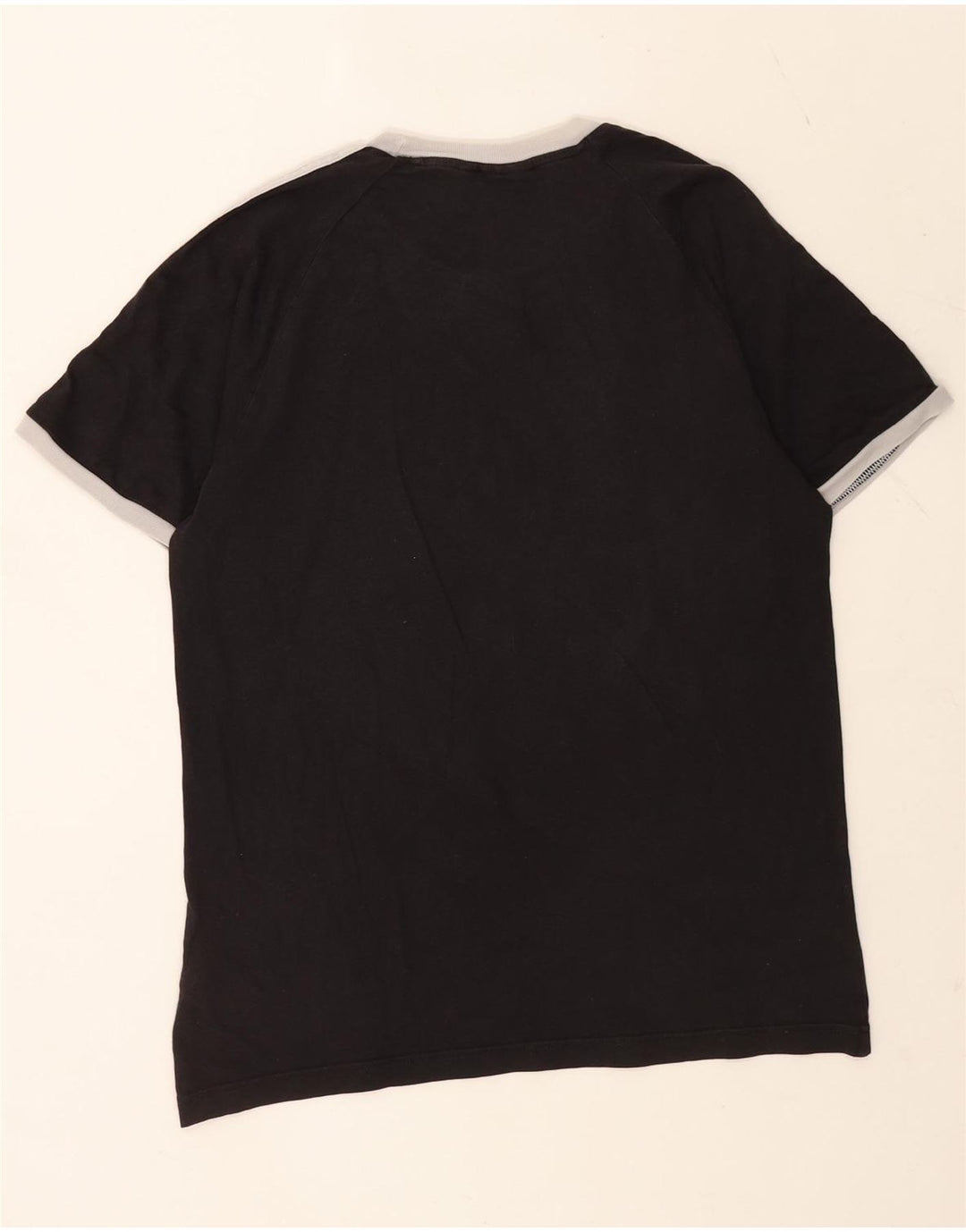 Adidas Mens T-Shirt Top Medium Black Cotton