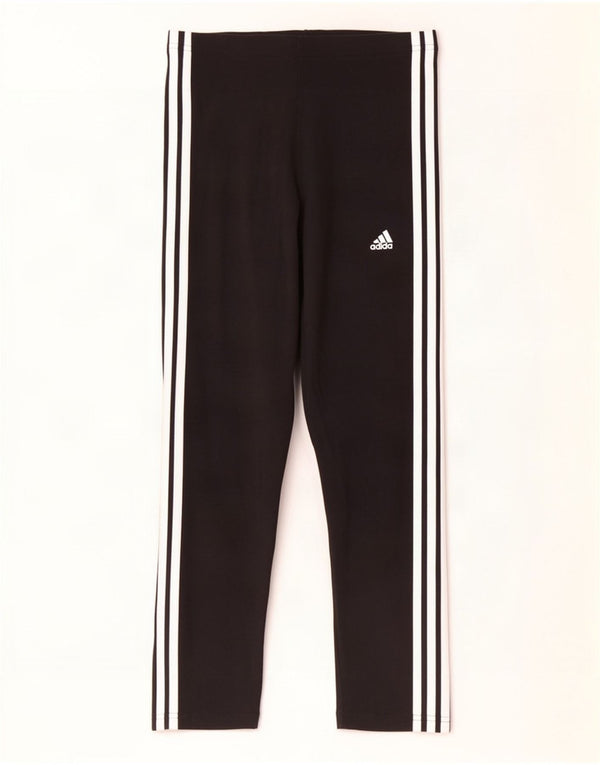 Adidas Womens Tight Fit Leggings UK 12/14 Medium Black Cotton