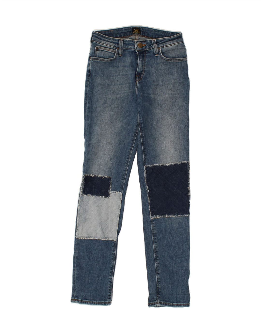 LEE Womens Elly Slim Jeans W27 L31  Blue Patchwork Cotton Vintage Lee and Second-Hand Lee from Messina Hembry 