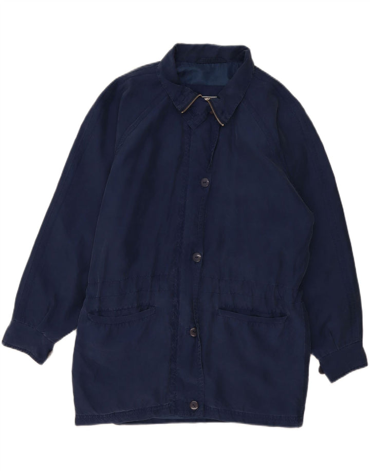 BRUGI Womens Overcoat IT 44 Medium Navy Blue