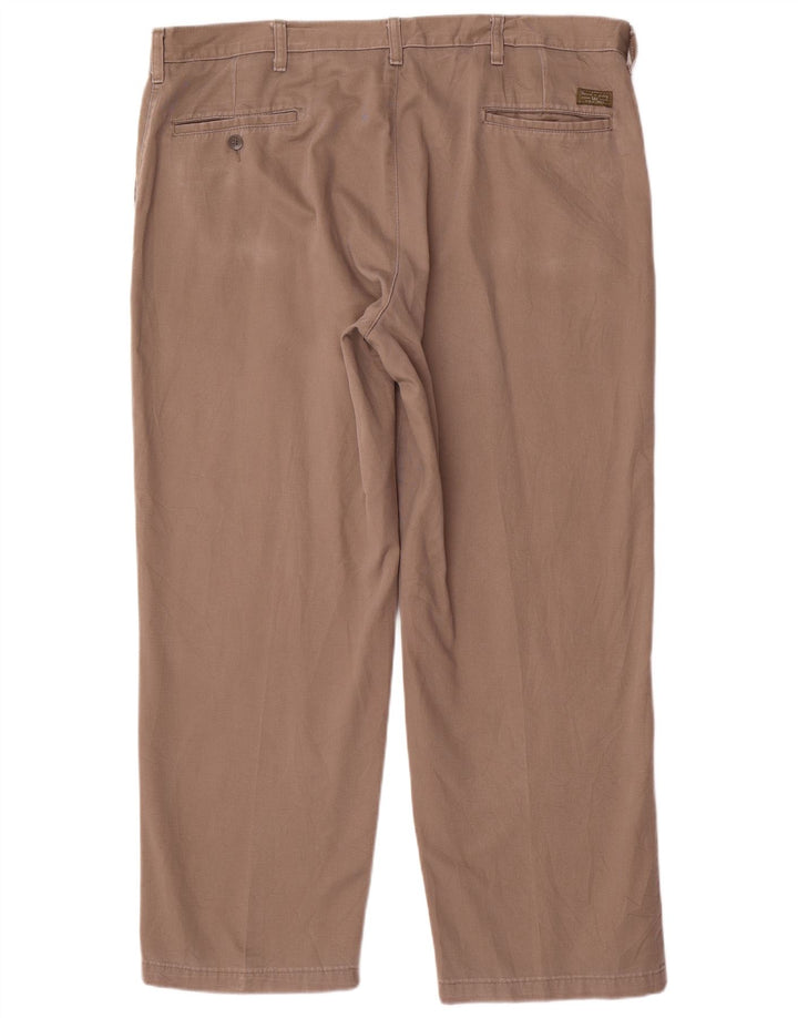 LEE Mens Straight Chino Trousers W40 L29 Brown Cotton
