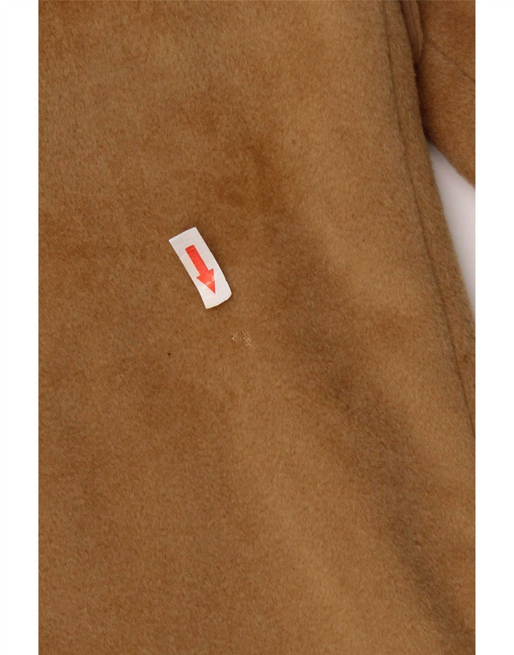 ELENA MIRO Womens Loose Fit Double Breasted Coat UK 16 Large Brown