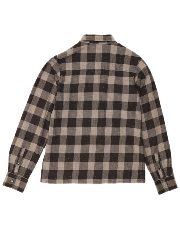Timberland Boys Flannel Shirt 13-14 Years Small Grey Gingham Cotton