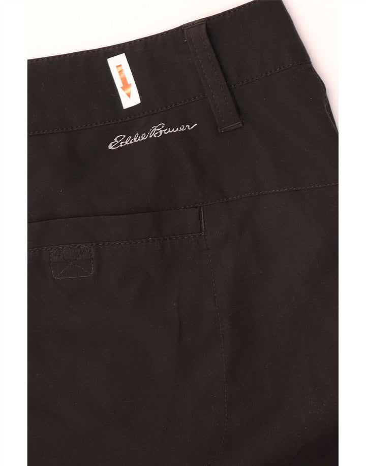 Eddie Bauer Womens Hiking Shorts US 12 Large W34 Black Polyester