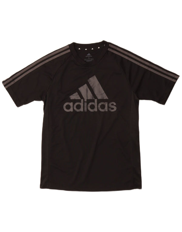 Adidas Mens Aeroready Graphic T-Shirt Top Small Black Polyester