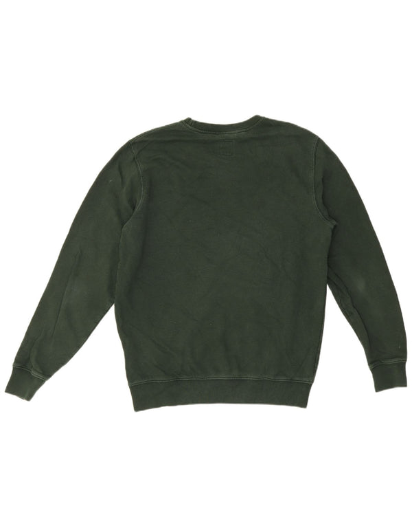 Vans Mens Graphic Sweatshirt Jumper Small Green Cotton