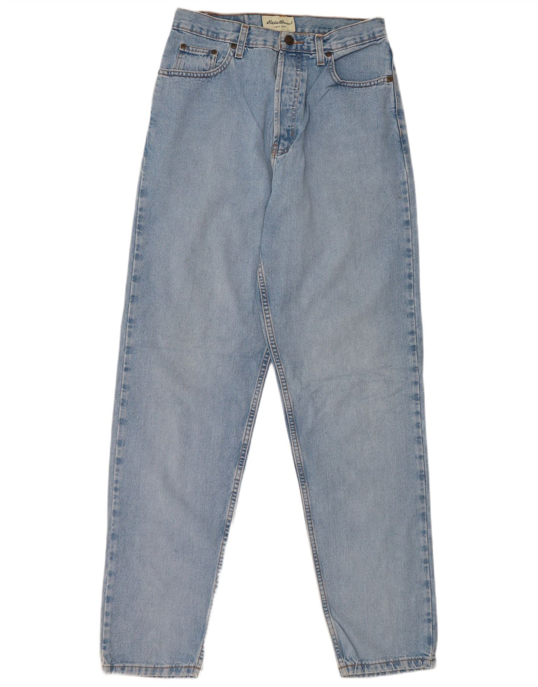 EDDIE BAUER Womens Tapered Jeans US 8 Medium W28 L33 Blue Cotton