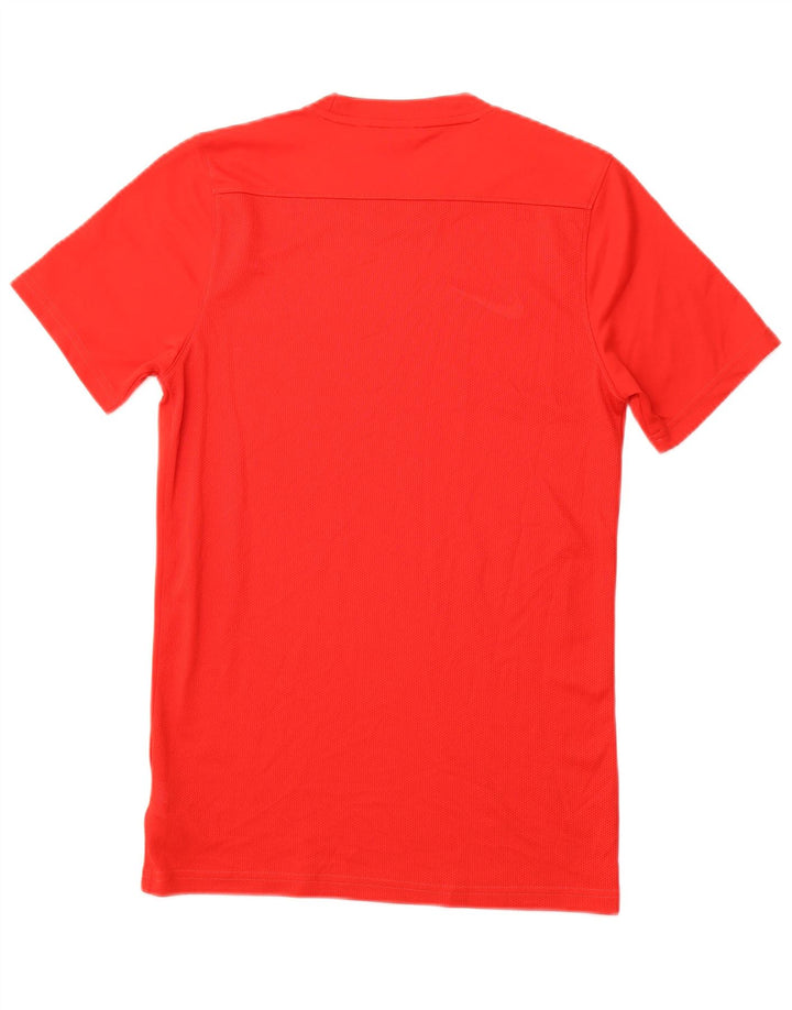 NIKE Mens Dri Fit T-Shirt Top Small Red Polyester