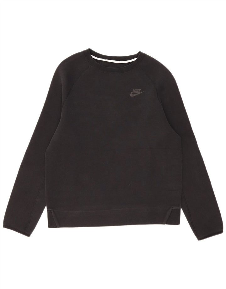 Nike Boys Sweatshirt Jumper 13-14 Years XL Black Cotton