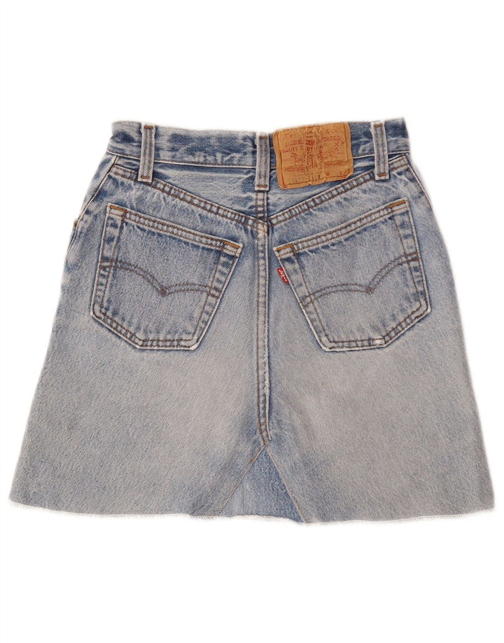 Levi's Womens High Waist Mini Denim Skirt US 3 XS W22  Blue