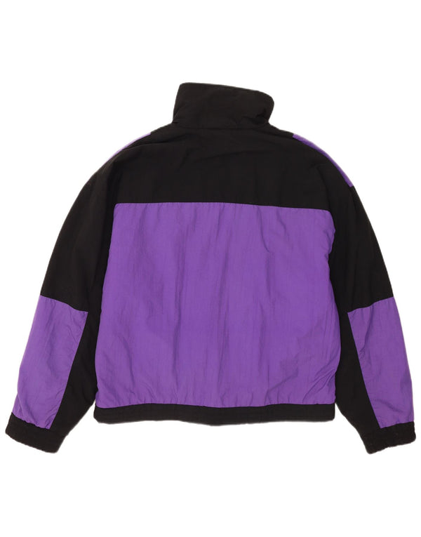 Vintage Mens Anorak Jacket UK 40 Large Purple Colourblock