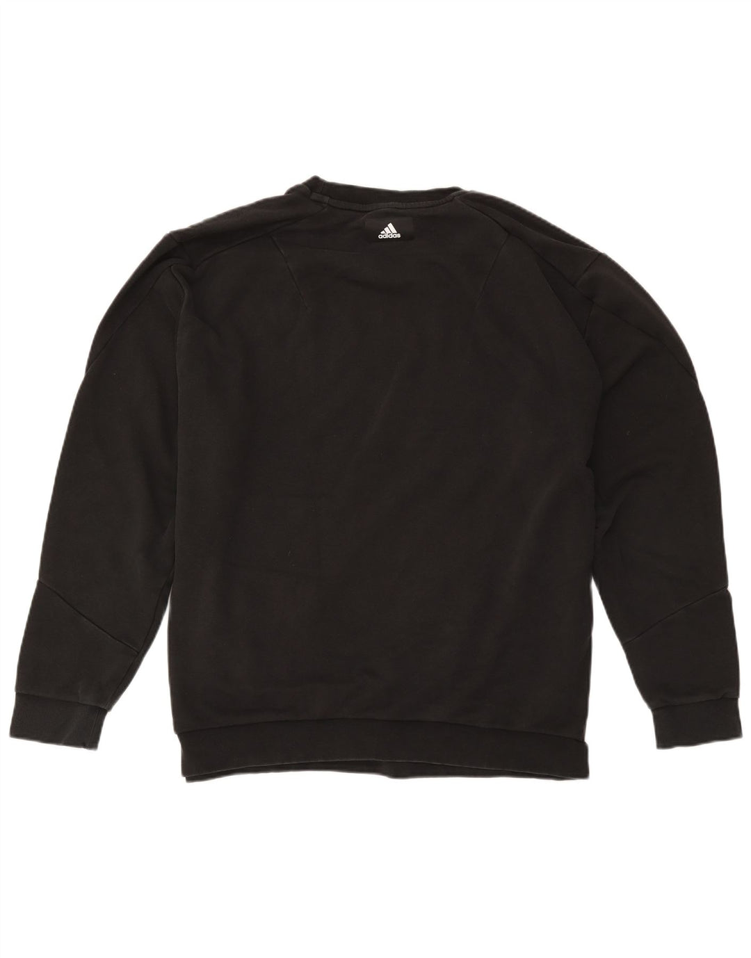 Adidas Mens Graphic Sweatshirt Jumper XL Black Cotton
