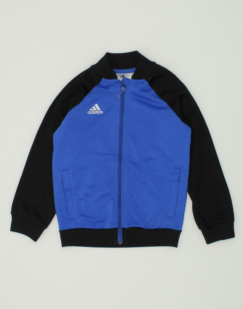 ADIDAS Boys Tracksuit Top Jacket 3-4 Years Blue Polyester | Vintage Adidas | Thrift | Second-Hand Adidas | Used Clothing | Messina Hembry 