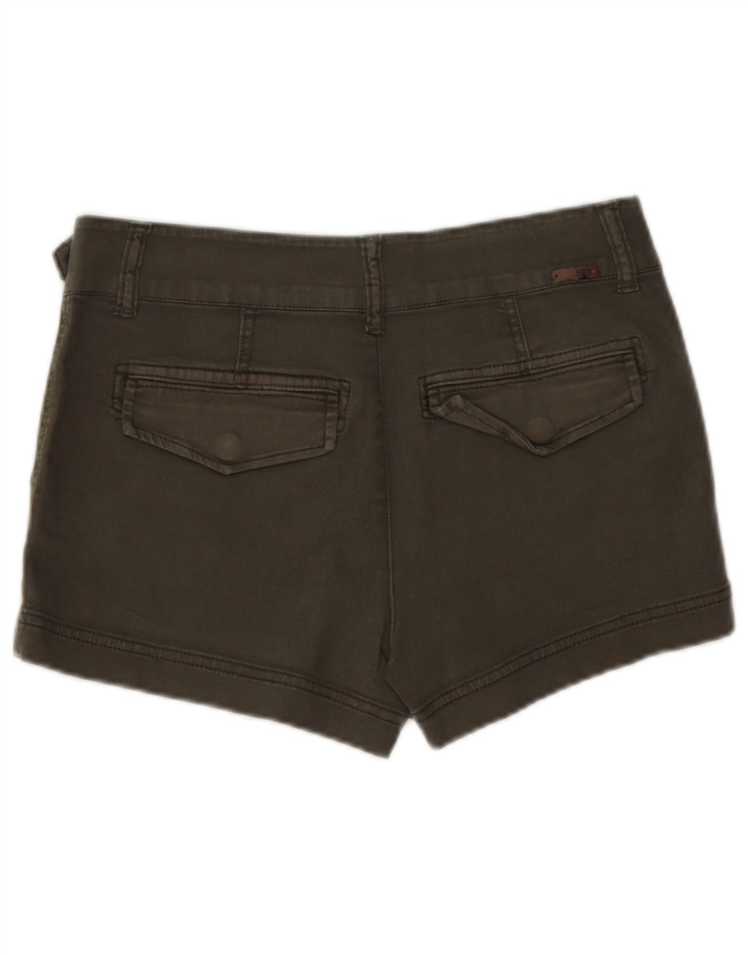 BKE Womens Denim Shorts W27 Small Khaki Cotton