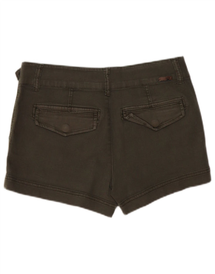 BKE Womens Denim Shorts W27 Small Khaki Cotton
