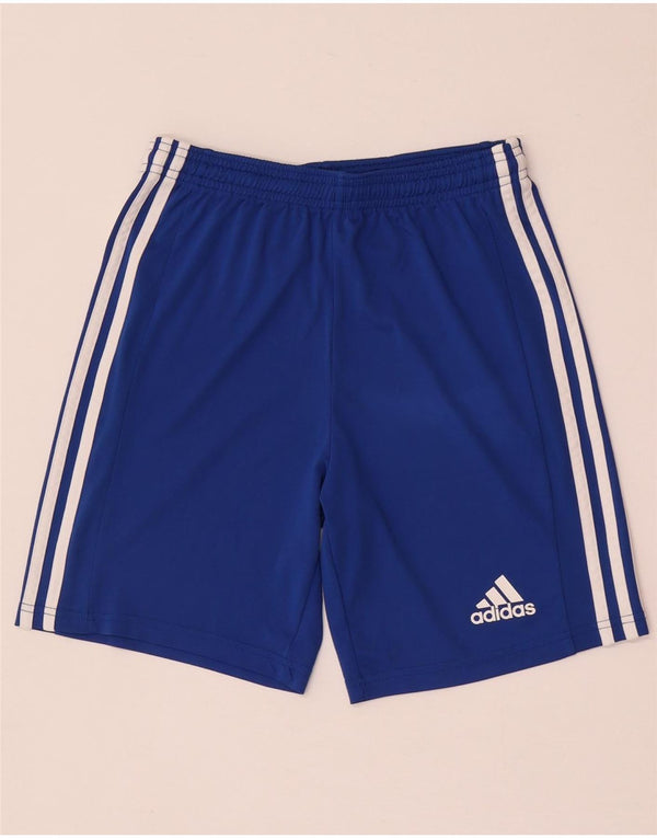 Adidas Boys Aeroready Sport Shorts 13-14 Years Blue Polyester