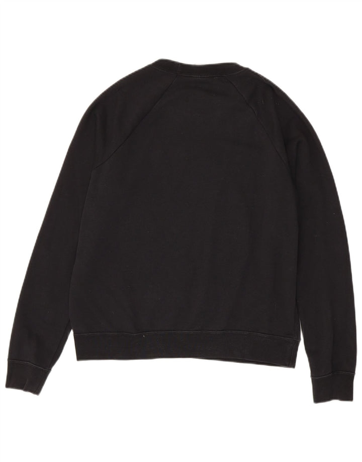 Nike Womens Oversized Sweatshirt Jumper UK 10 Small Black Cotton