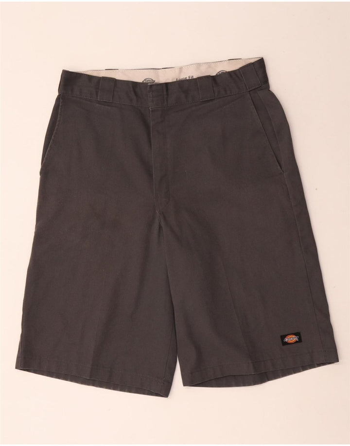 Dickies Mens Loose Fit Cargo Shorts W34 Large Navy Blue Polyester