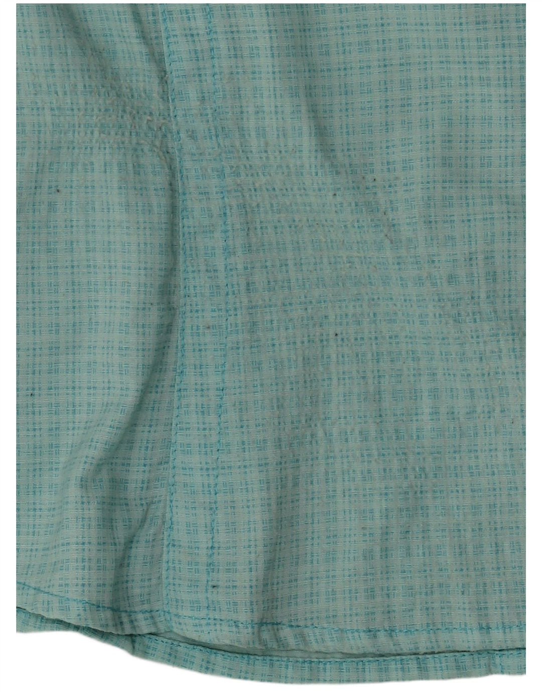 THE NORTH FACE Womens Short Sleeve Shirt UK 14 Medium Turquoise Check