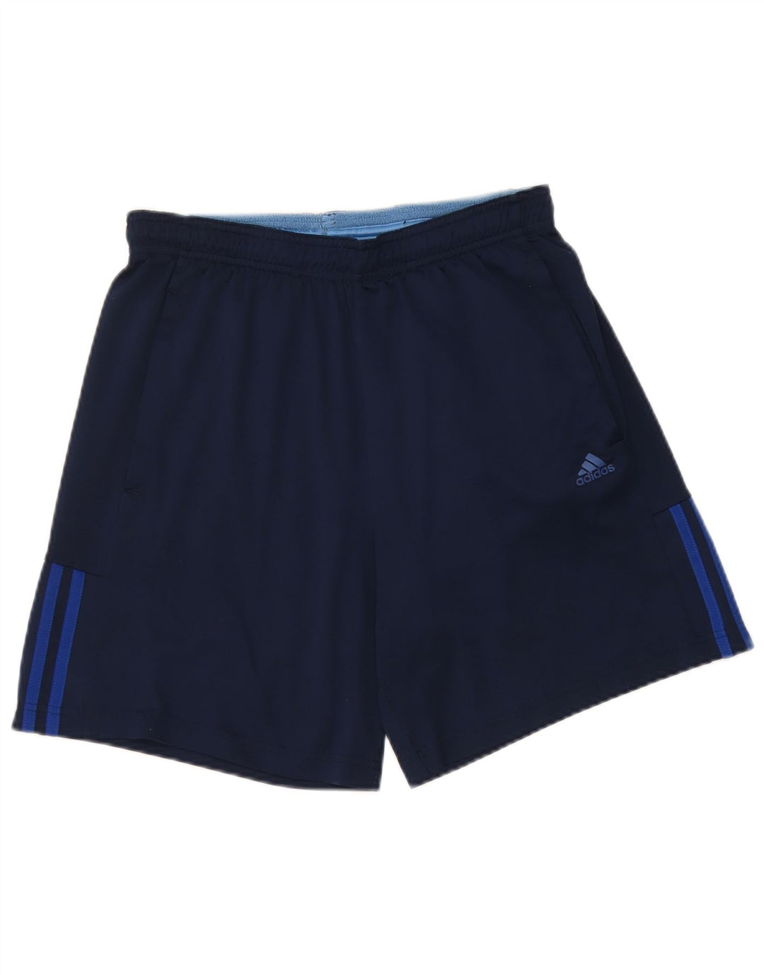 Adidas Mens Sport Shorts Small Navy Blue Polyester