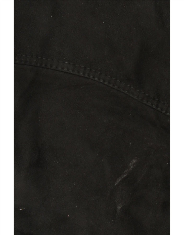 Vintage Mens Shearling Jacket IT 50 Large Black Shearling