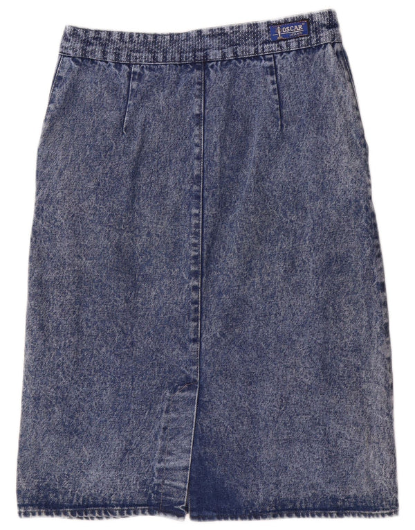 Vintage Womens Denim Skirt IT 44 Medium W32 Blue
