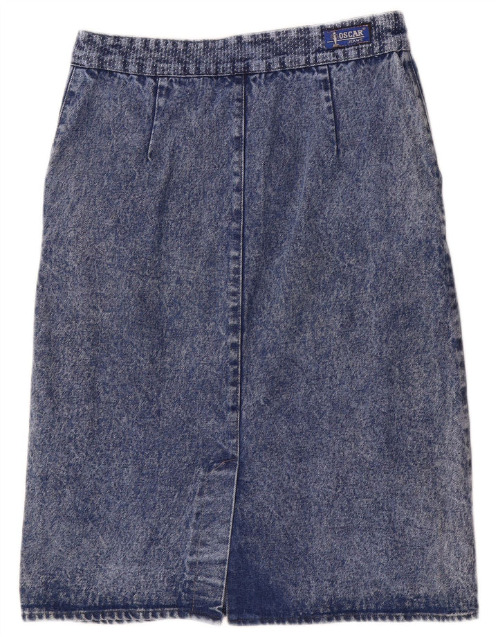 Vintage Womens Denim Skirt IT 44 Medium W32 Blue
