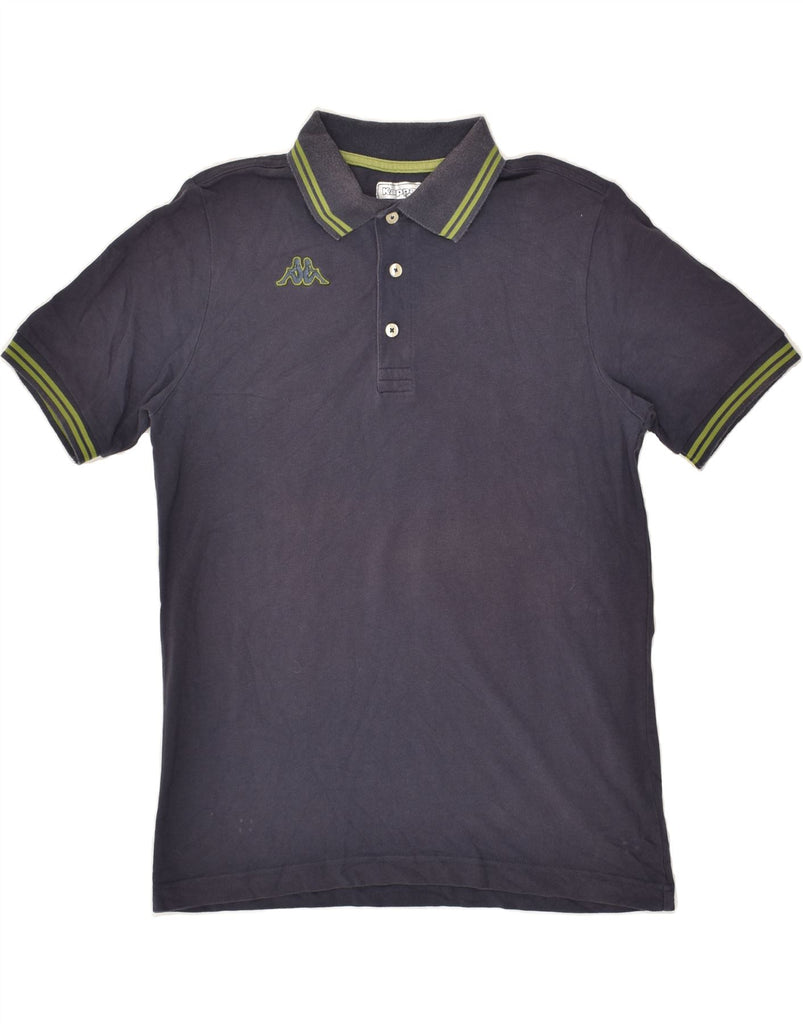 KAPPA Mens Polo Shirt Medium Navy Blue Cotton | Vintage Kappa | Thrift | Second-Hand Kappa | Used Clothing | Messina Hembry 