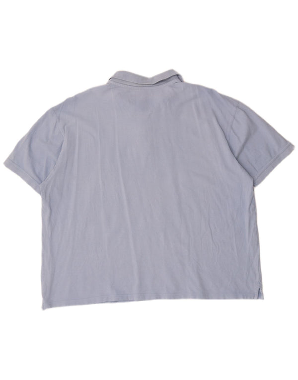 James Pringle Mens Polo Shirt 2XL Blue Cotton