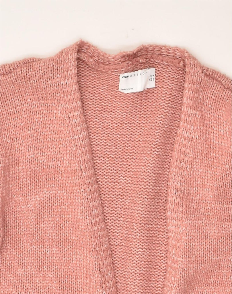 ASOS Womens Cardigan Sweater EU 36 Small Pink Polyester | Vintage Asos | Thrift | Second-Hand Asos | Used Clothing | Messina Hembry 