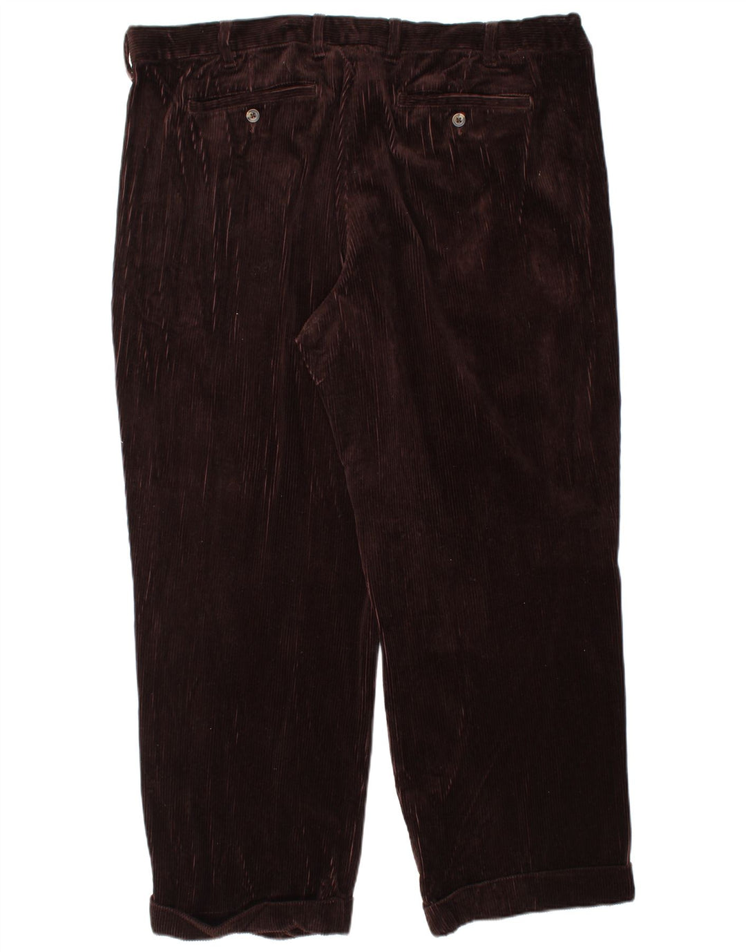 EDDIE BAUER Mens Pegged Corduroy Trousers W44 L30 Brown Cotton