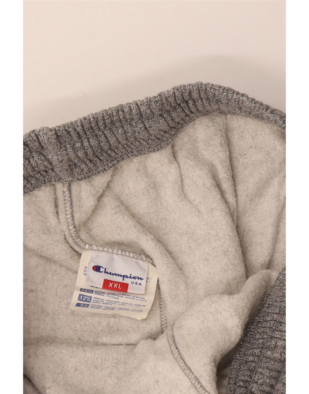 Champion Mens Tracksuit Trousers 2XL Grey Flecked Cotton