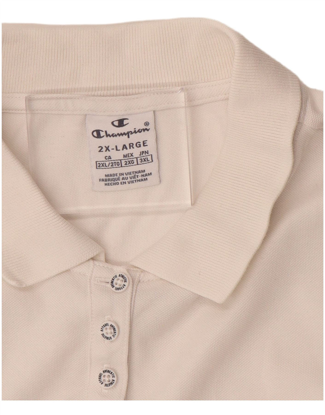 CHAMPION Womens Polo Shirt UK 20 2XL White