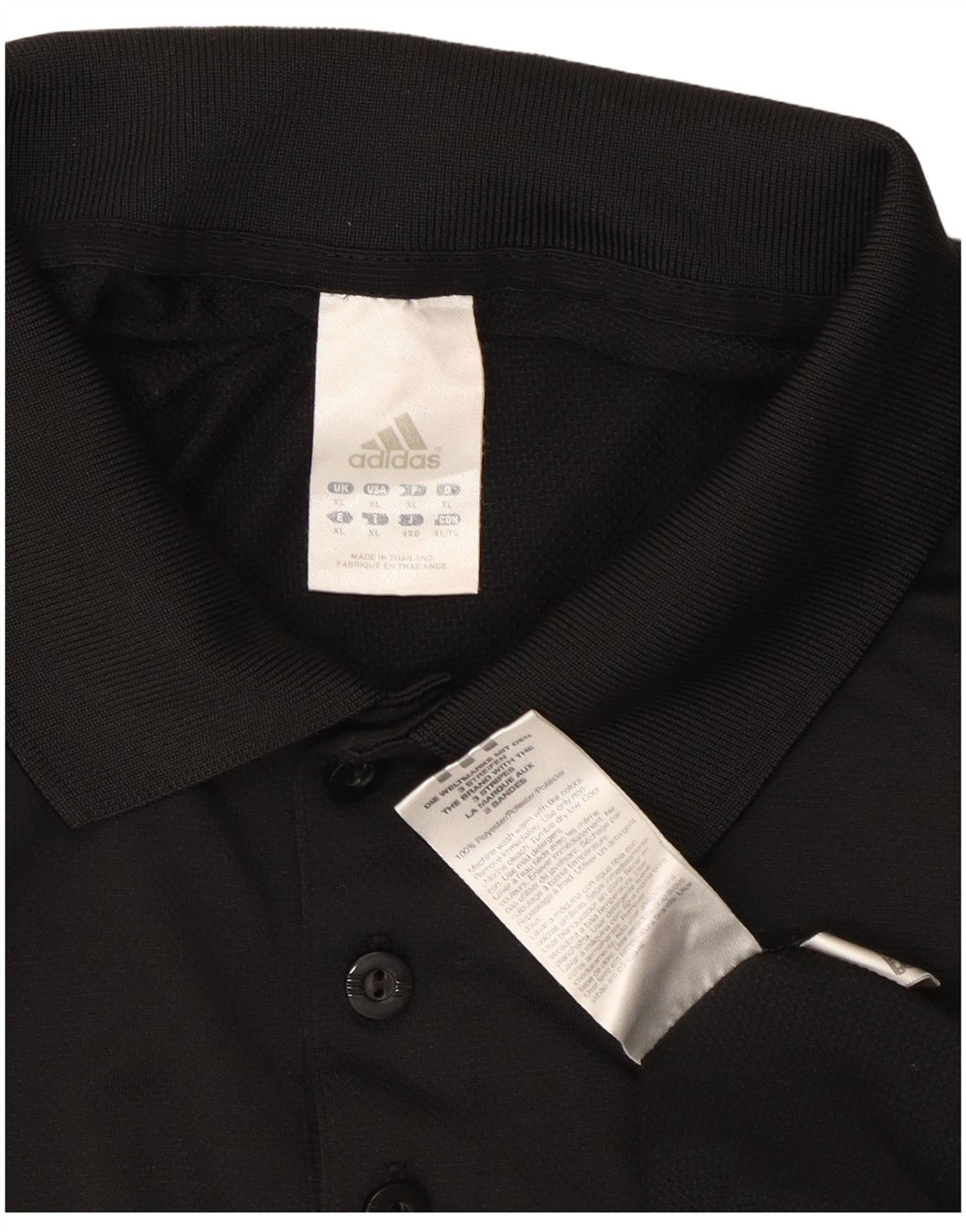 Adidas Mens Climacool Polo Shirt XL Black Polyester