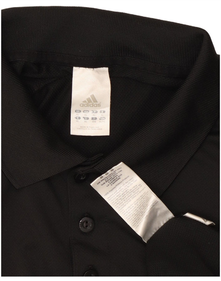 Adidas Mens Climacool Polo Shirt XL Black Polyester