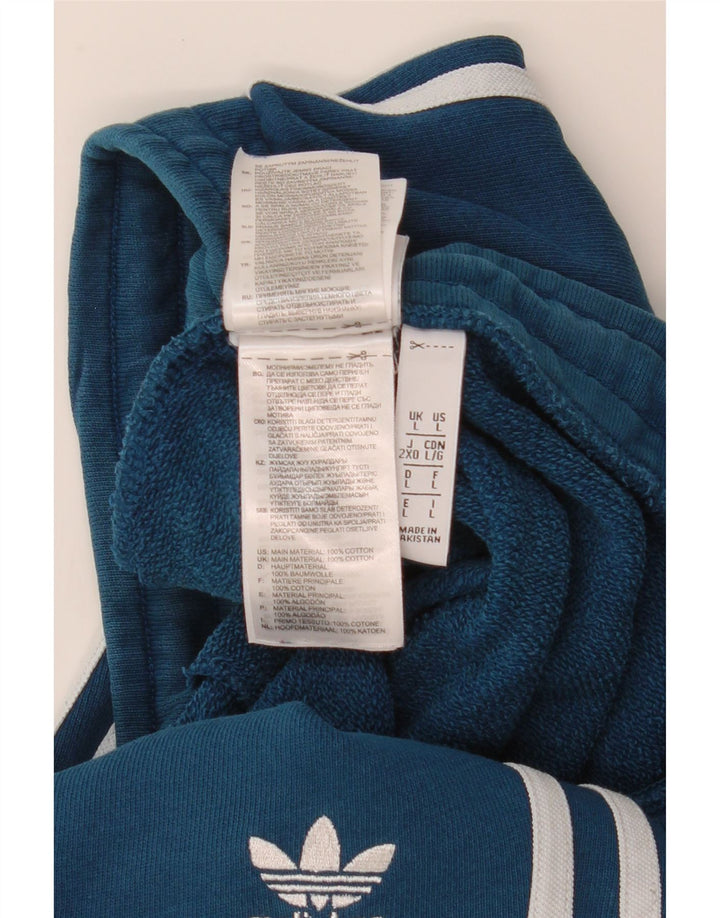 Adidas Mens Sport Shorts Large  Blue Cotton