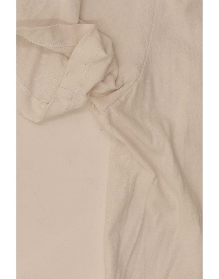 Replay Mens Graphic T-Shirt Top Medium White Cotton