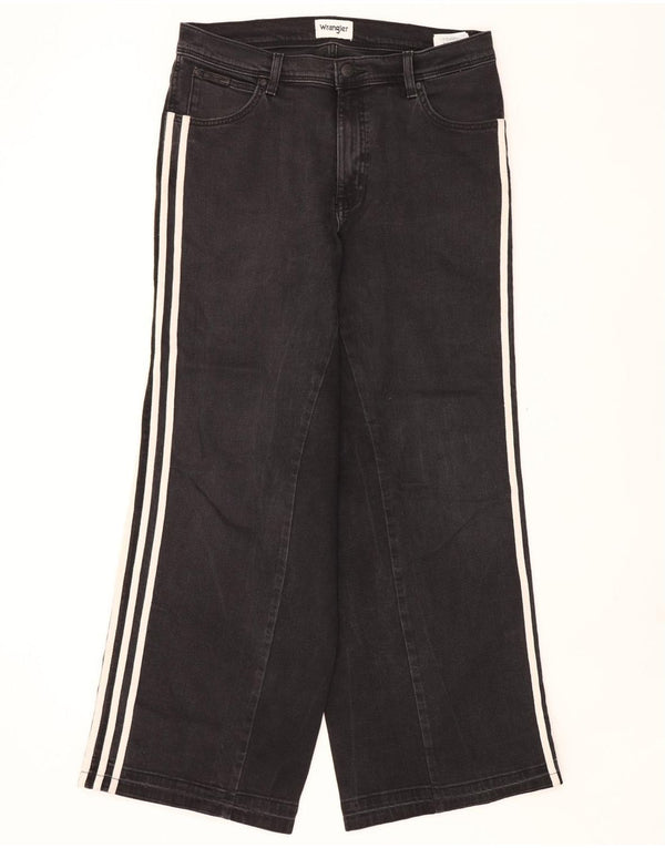 Wrangler Mens Texas Wide Leg Jeans W34 L32 Black Cotton