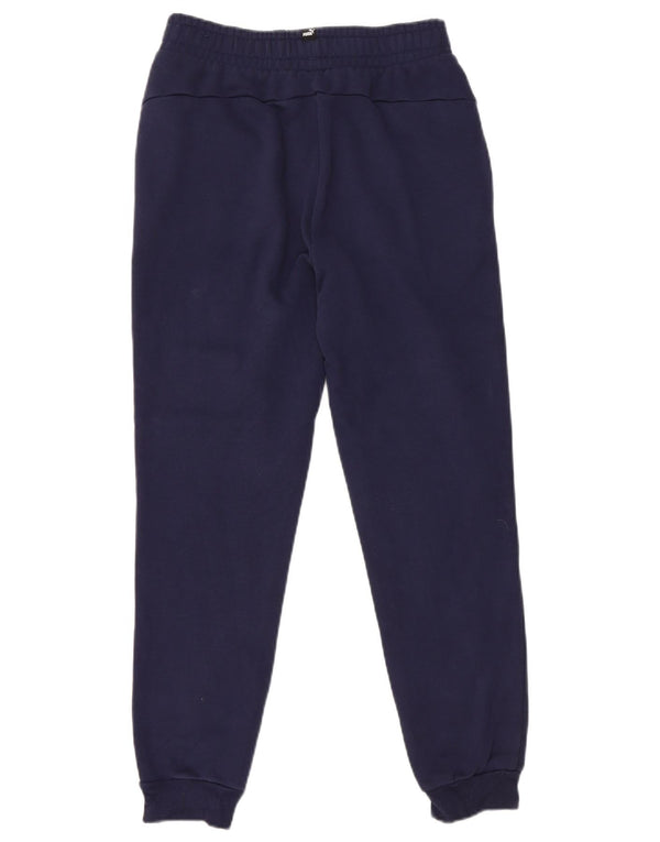 Puma Girls Tracksuit Trousers Joggers 13-14 Years  Navy Blue Cotton