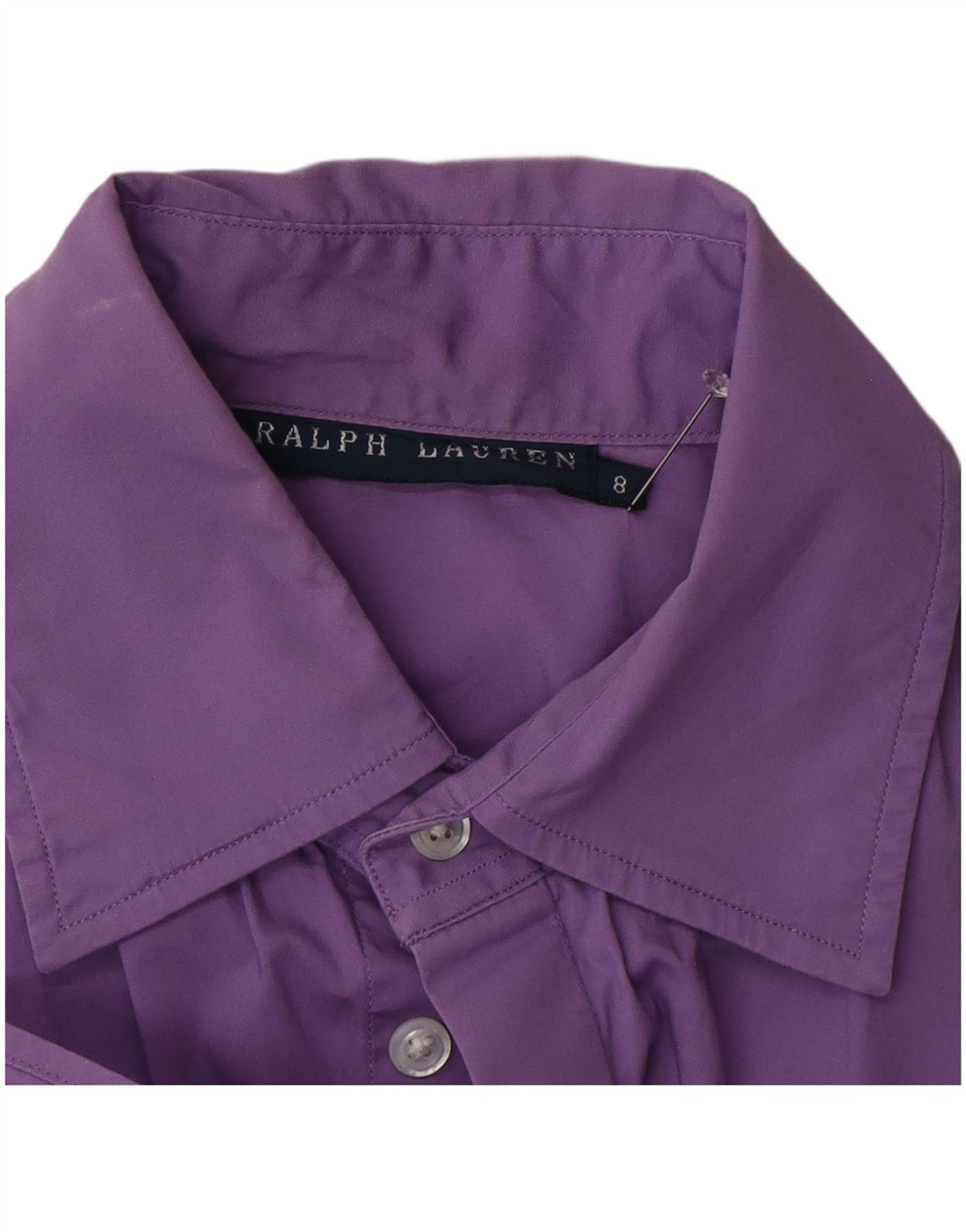 Ralph Lauren Womens Short Sleeve Shirt US 8 Medium Purple