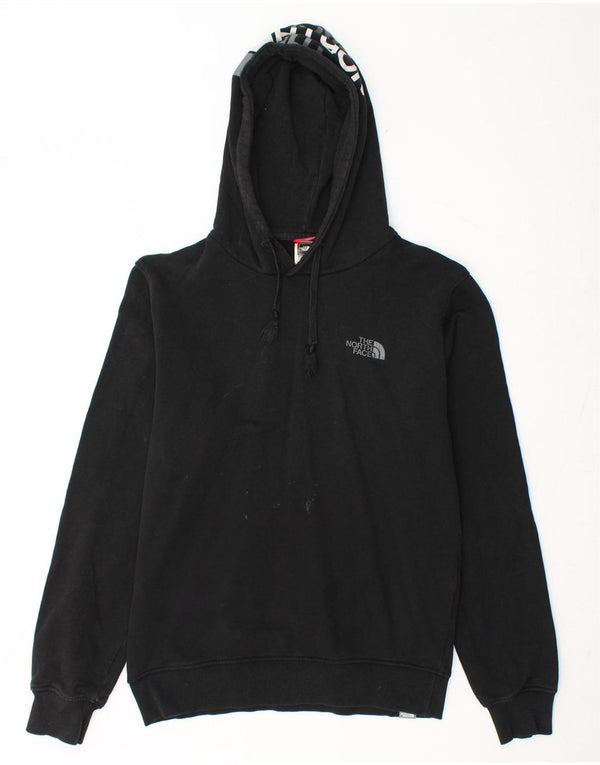 THE NORTH FACE Mens Graphic Hoodie Jumper Medium Black Cotton